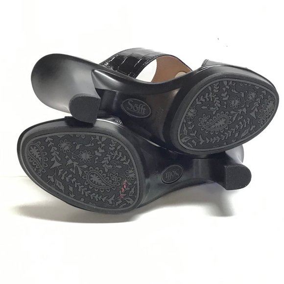Sofft Patrice 11 43 Croco Leather Mule Sandals - Picture 6 of 6